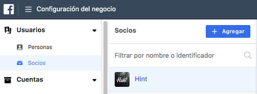 agregar socios al negocio facebook