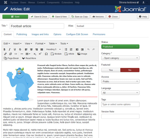 Joomla plataforma gratuita de código