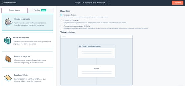 como crear workflow en hubspot paso a paso