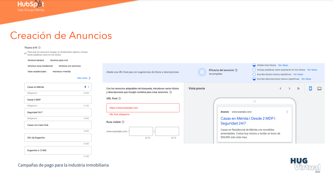 crear anuncios para inmobiliarias en google ads